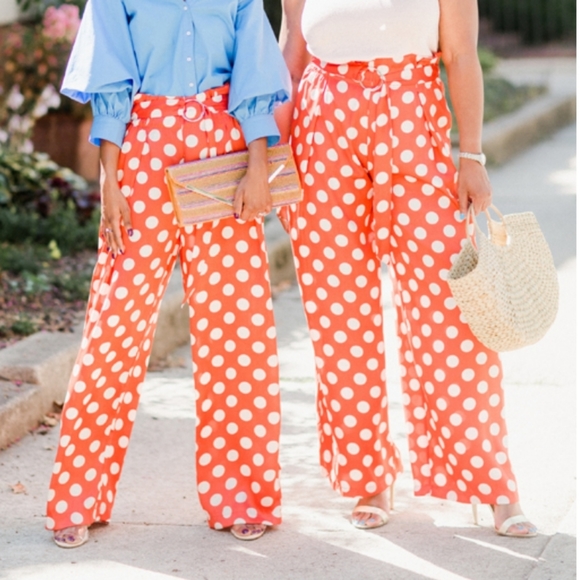 Zara Pants - Zara Polka Dots Highwaist Trouser Medium